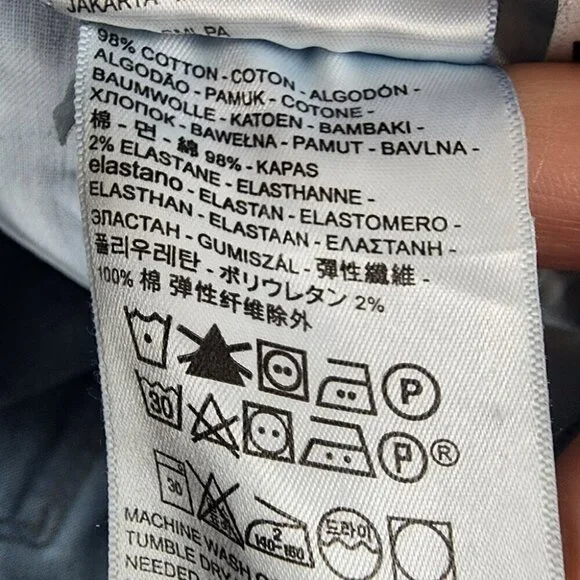 Levi's Wedgie Cropped Jean Button Fly Light Wash Size 24 - Picture 15 of 16